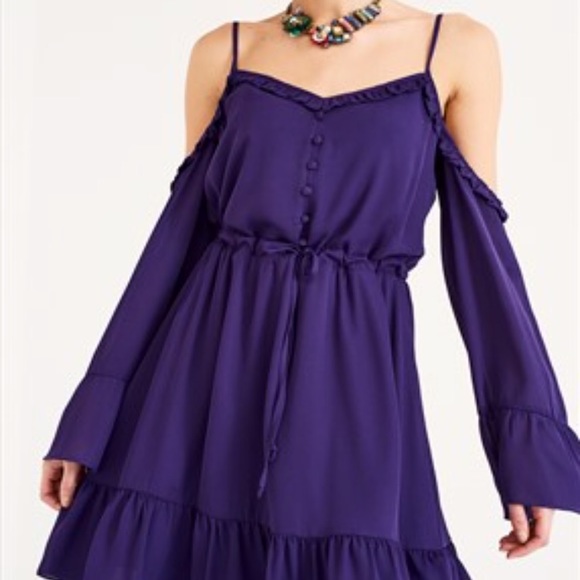 Anthropologie Dresses & Skirts - NWOT!! Purple take me out dancing dress